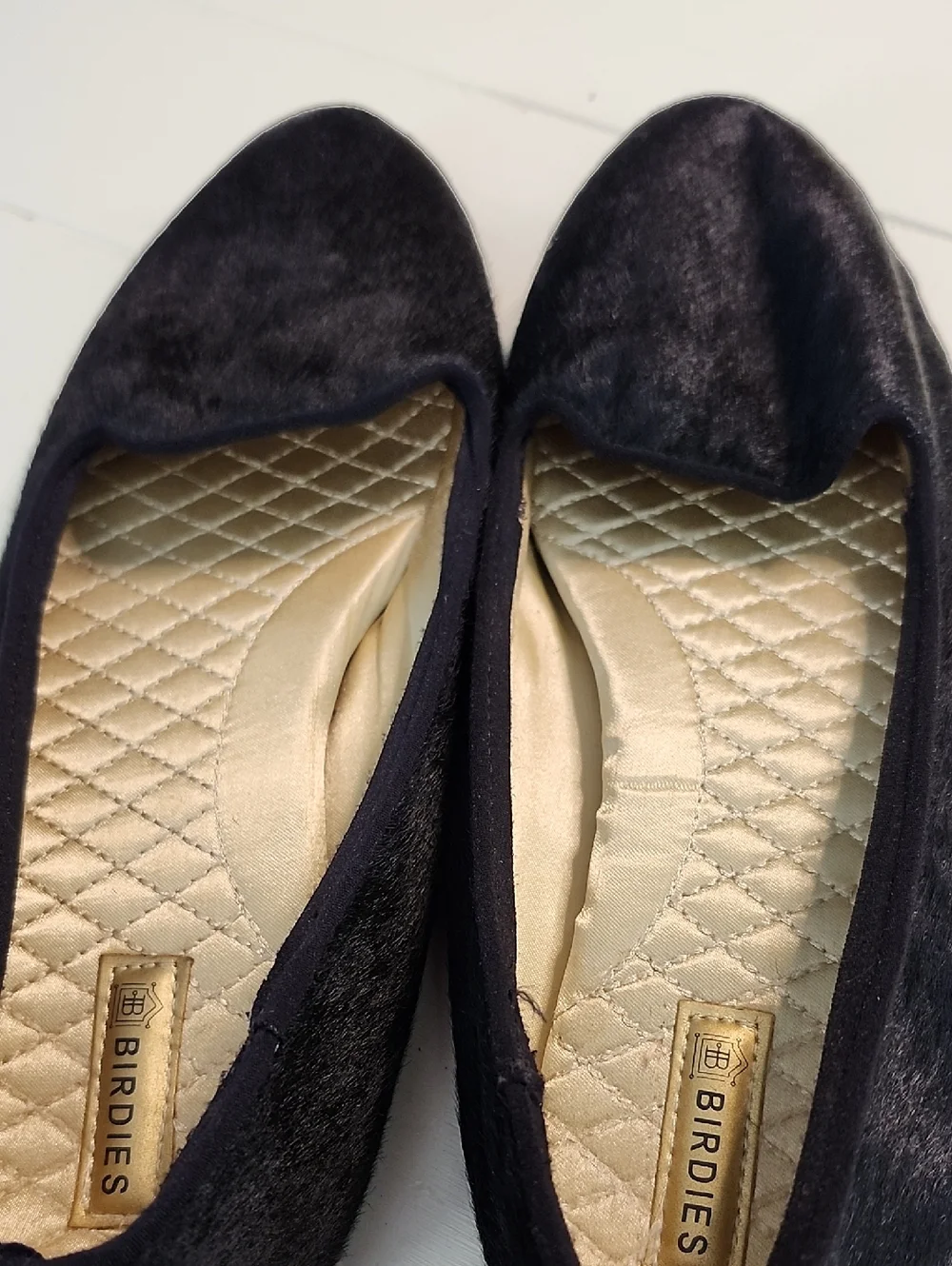Birdies Blackbird Calf Hair Loafer Flats Smoking Slippers Size 9.5